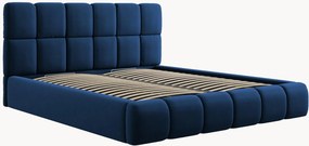 Letto imbottito effetto velluto con contenitore Tropea