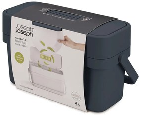 Contenitore per rifiuti compostabili nero da 4 l Compo - Joseph Joseph