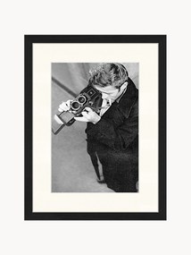 Foto incorniciata James Dean con with Camera