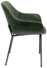 Set di 2 sedie in velluto verde con braccioli Avignon - Kare Design