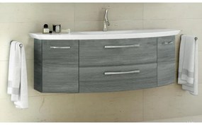 Base per mobile bagno Cassca PELIPAL 2 cassetti 2 ante P 22 x L 119 x H 25 cm bianco