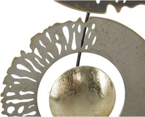 Pannello Decorativo Astratto Ring 31x3x89,5 Cm In Ferro Multicolore