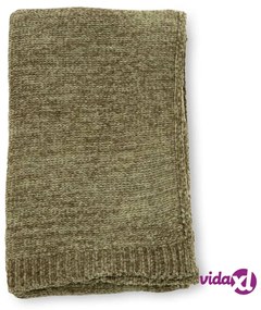 Venture Home Coperta Ally 170x130 cm in Poliestere Verde Muschio