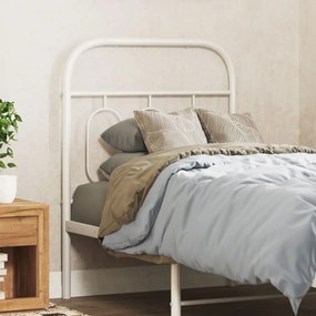 Testiera İn Metallo Bianco 75 Cm /