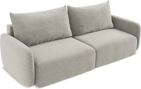 Divano grigio chiaro allungabile/con contenitore 238 cm Kalena – Makamii