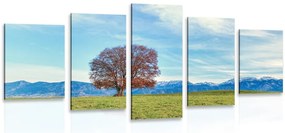 Quadri 5 pezzi – Panorama montano