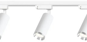Faretto a binario MICA 3xGU10/10W/230V, bianco/cromo satinato