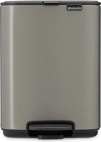 Cestino per la spazzatura grigio in acciaio con pedale 4 l Bo – Brabantia