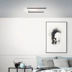 Brilliant - Luce LED dimmerabile IORGO LED/40W/230V 43,5x43,5 cm bianco/nero
