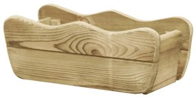Letto Rialzato Da Giardino 50x18x18 Cm Legno Di Pino Impregnato /