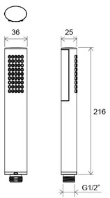 Ravak X07P114 - Doccetta a mano cromo lucido