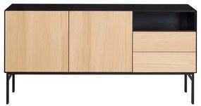 Cassettiera bassa nera in rovere 180x89 cm Edge by Hammel - Hammel Furniture