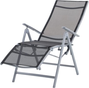 Sedia da esterno nera in metallo Ariola – Garden Pleasure