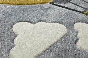 Tappeto PETIT BALOON palloncino, nuvole grigio