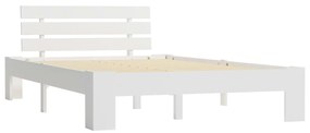 Giroletto bianco in legno massello di pino 120x200 cm