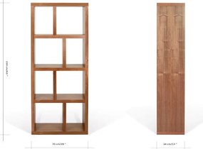 Libreria effetto noce 70x159 cm Berlin - TemaHome