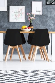 MARGOT - sedia nordica imbottita set da 4