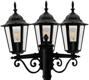 Lampada da esterno 3xE27/20W/230V IP43 2,58 m nero
