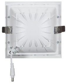 Faro LED da incasso Quadrato Luce INDIRETTA 12W Foro 130x130mm Colore Bianco Caldo 3.000K