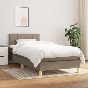 Giroletto A Molle Con Materasso Tortora 90x190 Cm İn Tessuto /