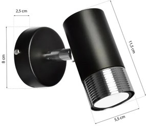 Luce Spot da parete a LED DANI 1xGU10/8W/230V