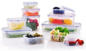 Set da 11 contenitori per alimenti LOCK