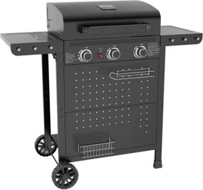 Barbecue A Gas 3 Fuochi Ripiani Pieghevoli Hot 3 C-Line