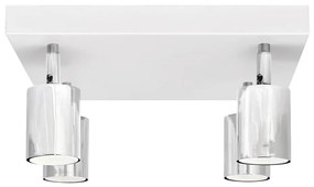 Faretto LED TUNE 4xGU10/4,8W/230V cromo opaco/bianco