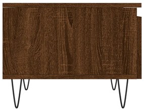 Tavolino da Salotto Rovere Marrone 50x46x35cm Legno Multistrato