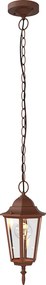 Lampione Storico a Sospensione E27 IP54 Corten - Serie Tosca