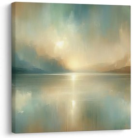 Quadro su tela – Toni delicati della natura al lago