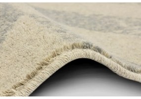Tappeto in lana beige 133x180 cm Tile - Agnella