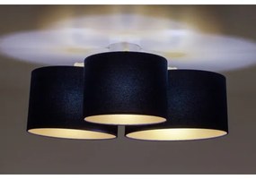 Duolla - Plafoniera ROLLER TRIO 3xE27/60W/230V blu