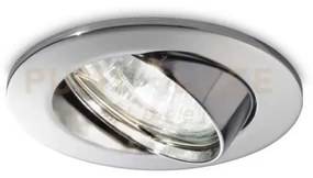 Swing faretto orientabile 45° 1 luce attacco gu10 cromo d.8,2cm