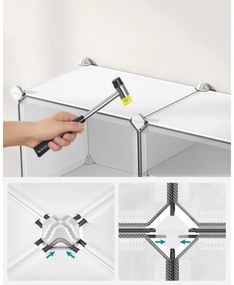 Scaffale modulare con scomparti BOXIFY bianco