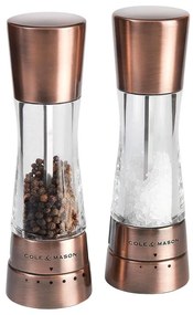 Cole&Mason - Set di macinini per sale e pepe DERWENT 2 pezzi 19 cm rame