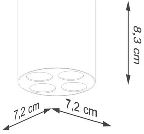 Sollux SL.1209 - Faretto LED ZOE LED/9W/230V bianco