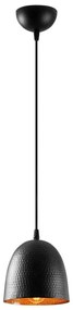Lampada a sospensione su cavo TATTOO 1xE27/40W/230V Ø 16 cm nero