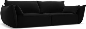 Divano nero con rivestimento in velluto 208 cm Vanda – Mazzini Sofas