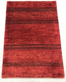 Loribaft Tappeto 100x140 Rosso (Iran) Annodato A Mano