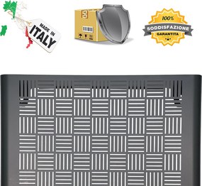 Copri Condizionatore da Esterno Large 105x65x95 cm in Acciaio Zincato Antracite...