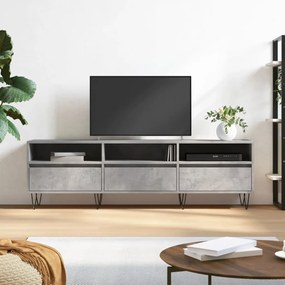 Mobile Tv Grigio Cemento 150x30x44,5 Cm Legno Multistrato /