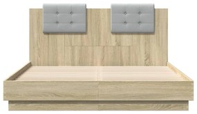 Giroletto Testiera Rovere Sonoma 150x200 cm Legno Multistrato