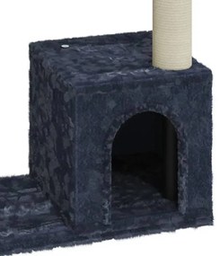 Albero per gatti con tiragraffi in sisal grigio scuro 70 cm