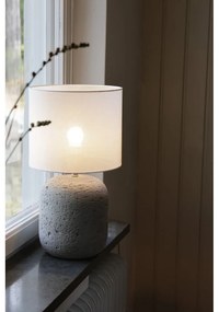 Lampada da tavolo grigia con paralume in tessuto (altezza totale 44 cm) Montagna – Markslöjd