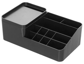 Organizer Porta Cosmetici Con 11 Scomparti e Coperchio Feridras "Smack" Nero