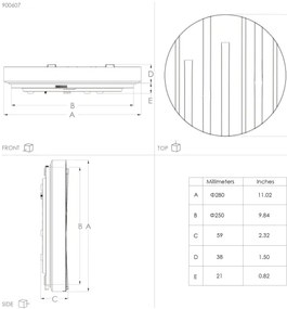 Eglo 900607 - Plafoniera LED FERENTINO LED/10W/230V diametro 28 cm