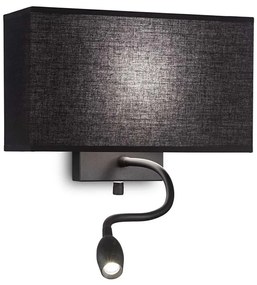Ideal Lux - Lampada LED flessibile HOTEL 1xE27/60W/230V + LED/1,5W/230V