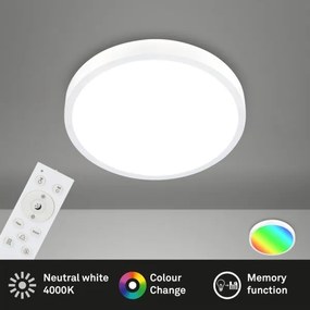 Briloner 3709-016 - Plafoniera dimmerabile RGBW LED/22W/230V bianco + +TC