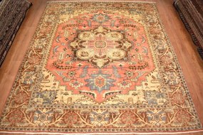 Heriz Tappeto 410x350 (Iran) Annodato A Mano